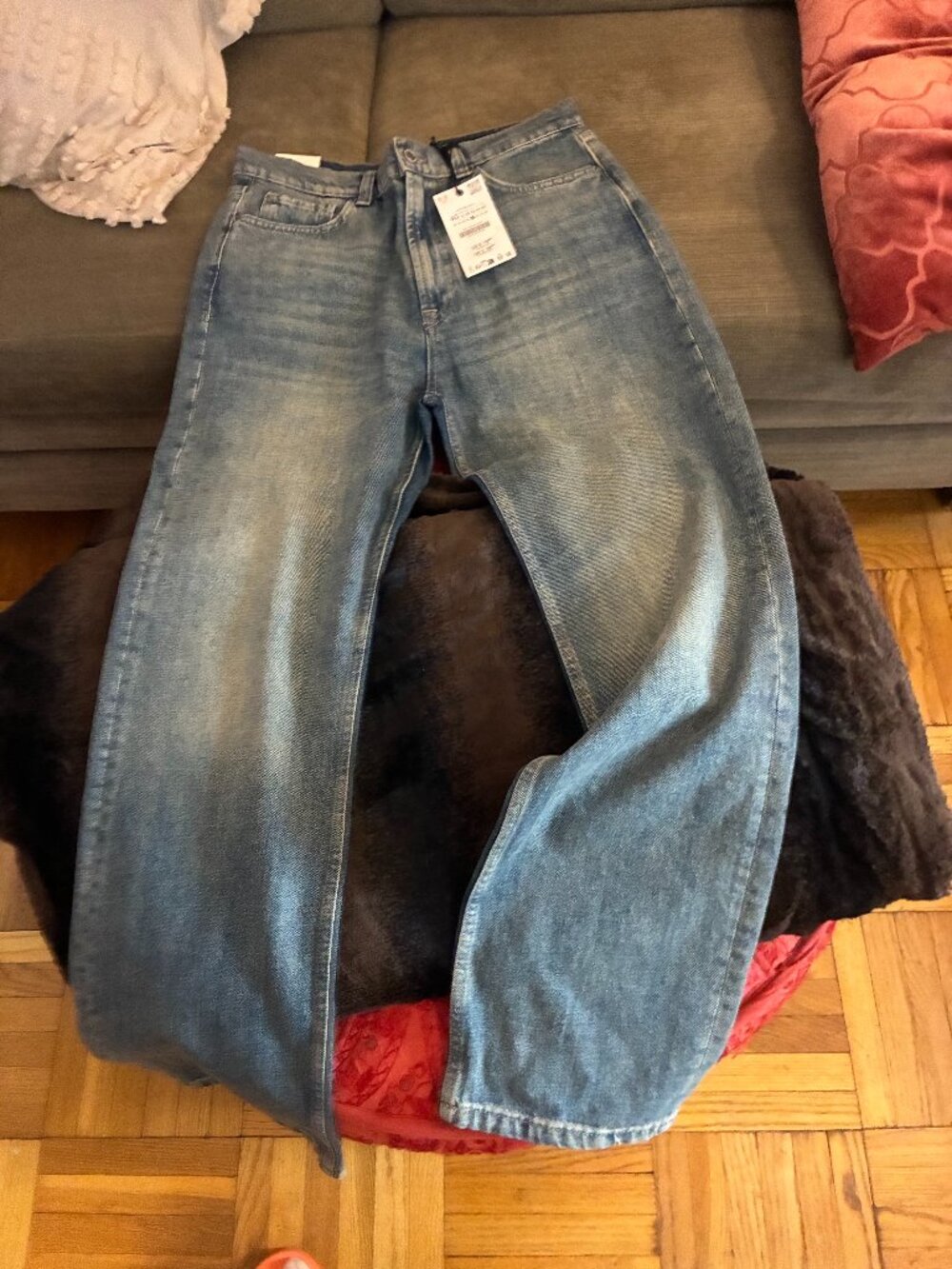 STRAIGHT LEG ZARA JEANS BLUE